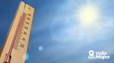 Termometro bajo el sol para explicar el calor de abril en Yucatan